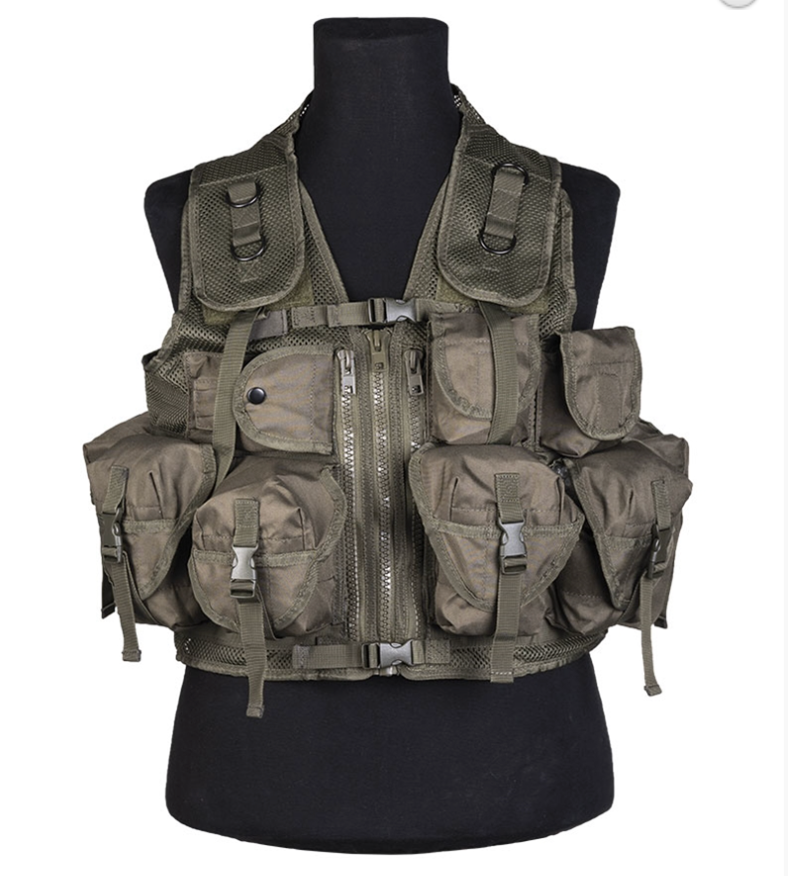 Mil-Tec Vest Tactical 9 Pockets Olive