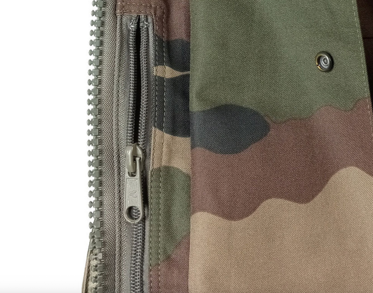 Original French Army Rain Jacket Camo 3 Layer Laminate C – Like New