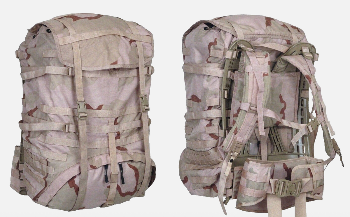 Original US Army Backpack MOLLE II 3 Col. Desert – Like New