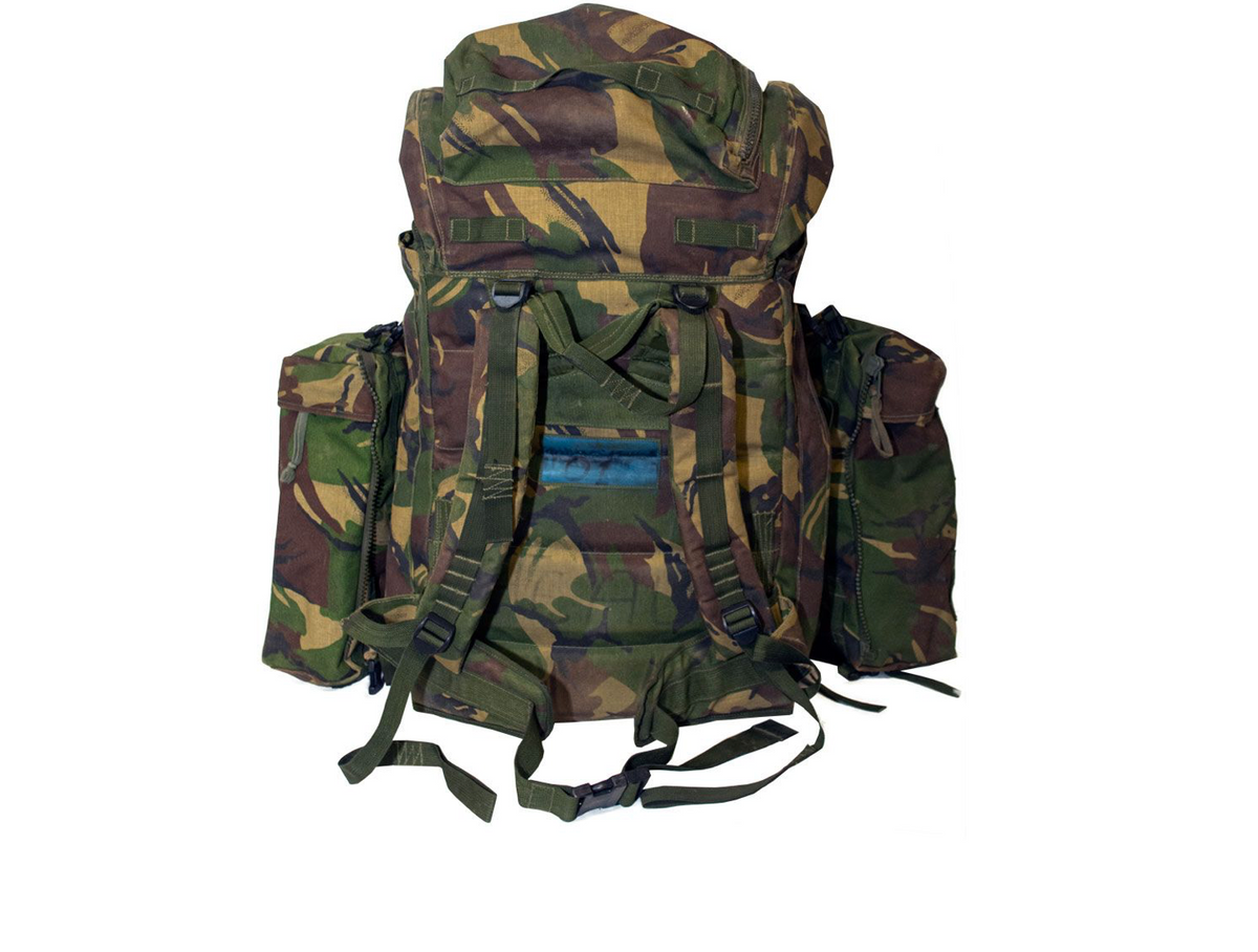 Original British Army Brit.camo Plce Rucks.with Bags On Side 80 – Used