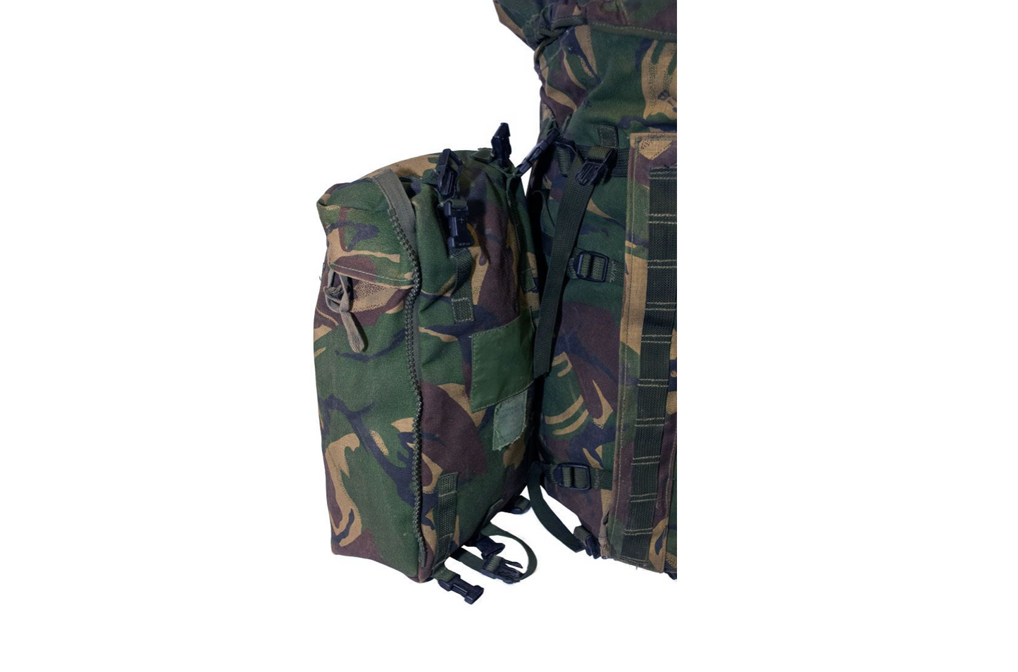 Original British Camo PLCE Rucksack with Side Bags Vintage Military Surplus Used 80L