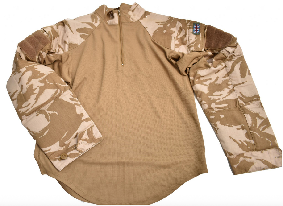 Original British Army Under Body Armour Shirt Ubac Desert D – Like New