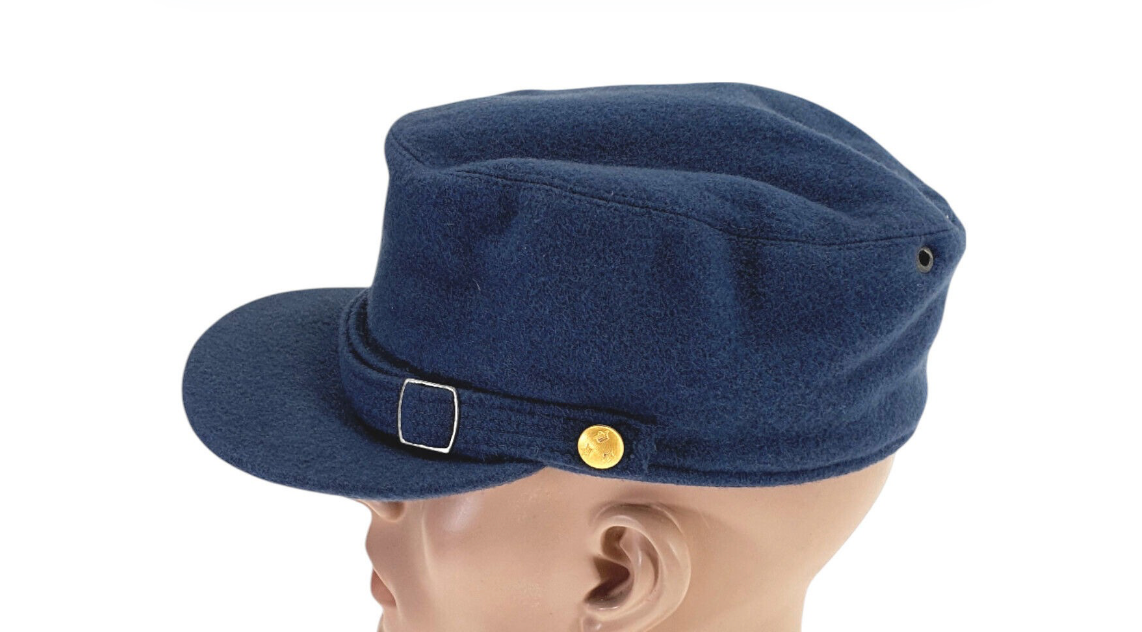 Original Swedish Army Military Retro Vintage Mountain Blue Cap Size 56