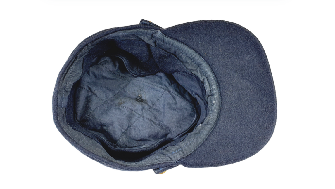 Original Swedish Army Military Retro Vintage Mountain Blue Cap Size 56