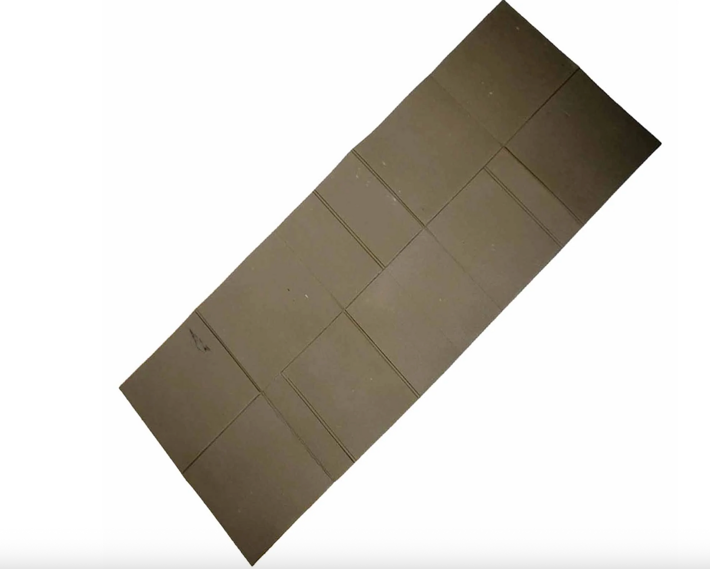 German Army OD Folding Sleeping Pad Vintage Military Surplus Used