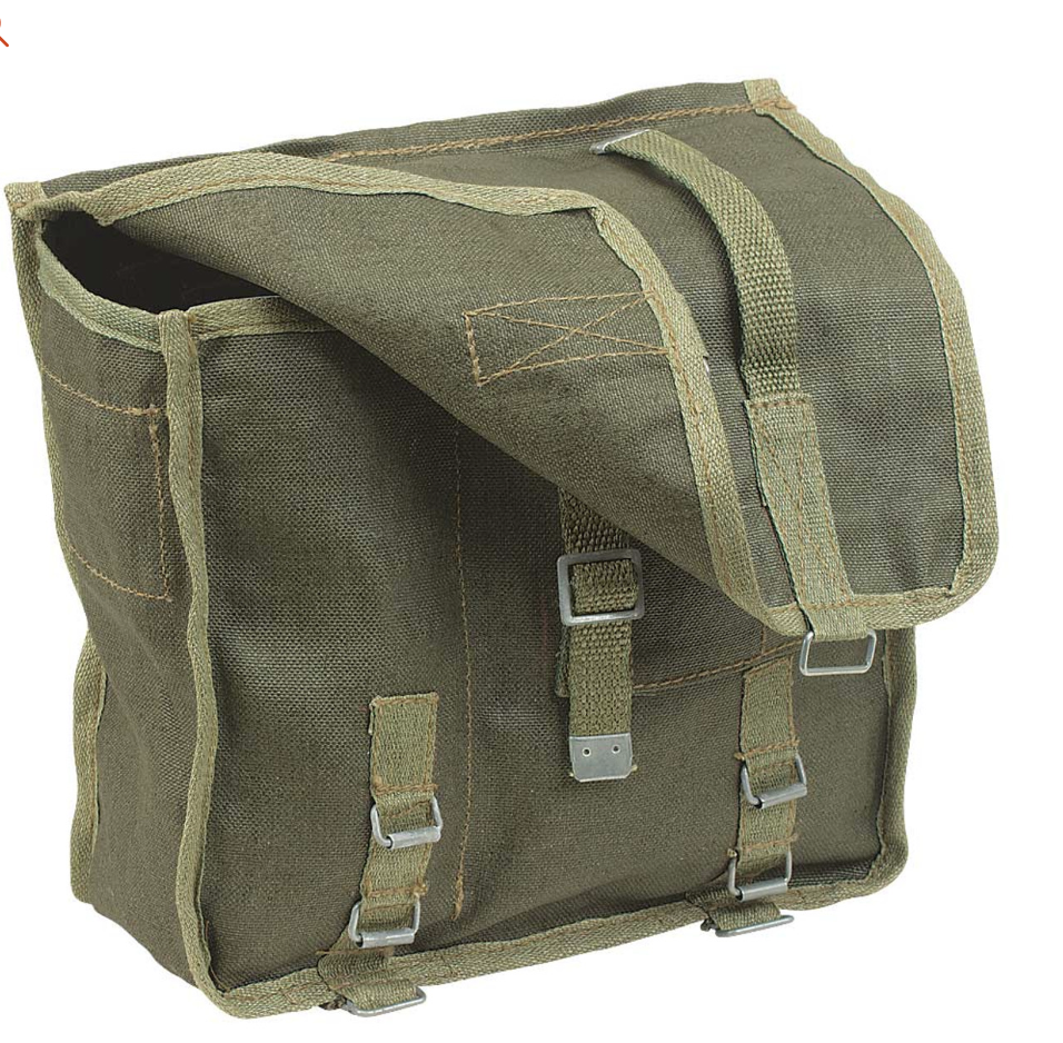 Genuine Polish Bread Bag Strap Military Surplus Vintage Compact Durable Used