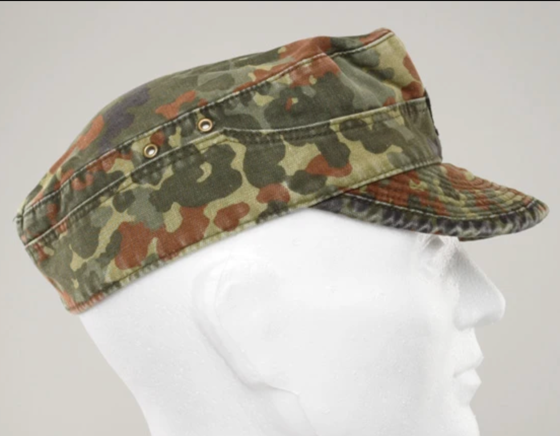 Bundeswehr BW Field Cap Flecktarn Camo Military Surplus Used
