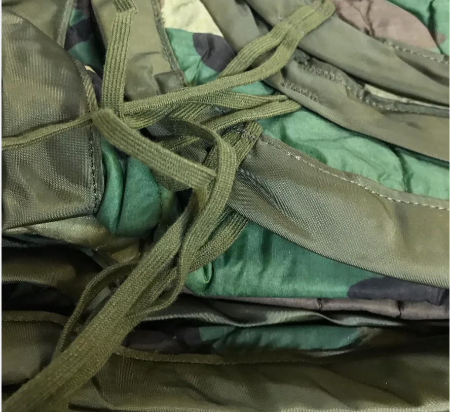 US Army GI Woodland Camo Poncho Liner - Vintage Military Surplus