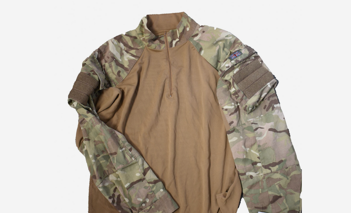 Original British Army Under Body Armour Shirt Ubac Camo MTP – Like New
