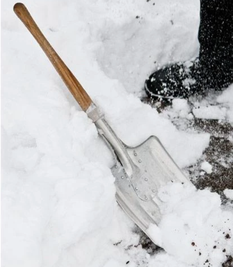 Swiss Aluminum Snow Shovel Divided Vintage Military Surplus Compact Used