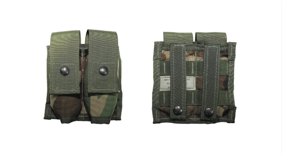 Original US Army Bullet Pouch MOLLE Woodl. Orig. Woodland – Used