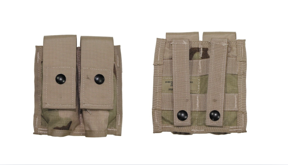 US Original Military Army Bullet Pouch MOLLE Woodland Used