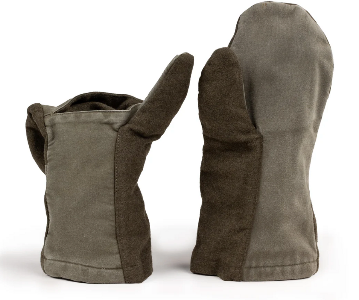 Original Austrian Army Mittens Green Shooting – Used