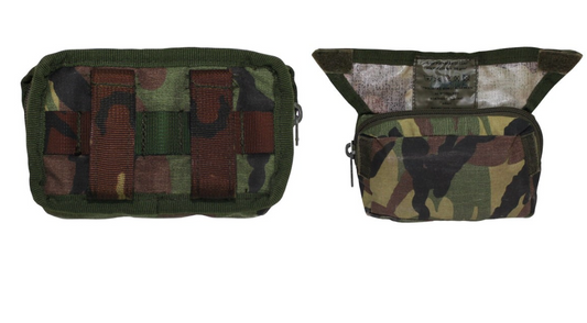 Original Dutch Army Military NL Chest Pouch Molle Camo Used