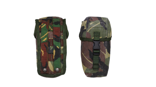 Original Dutch Army Military NL Utility Pouch Molle Small Camo Used