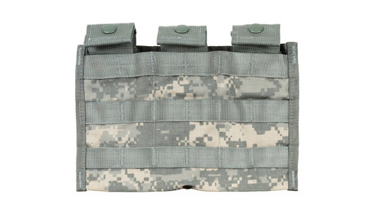 Original US Army Mag Pouch M4 MOLLE Triple AT-Digital ca.5,5x3,5x16cm Used