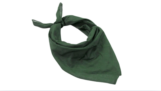 Original Swedish Army Military Bandana OD Green 80x80 cm Used