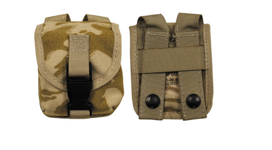 British Original Military Army Pouch AP Grenade MOLLE DPM Desert New