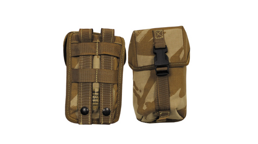 British Original Military Army Pouch UTILITY Small MOLLE DPM Desert New