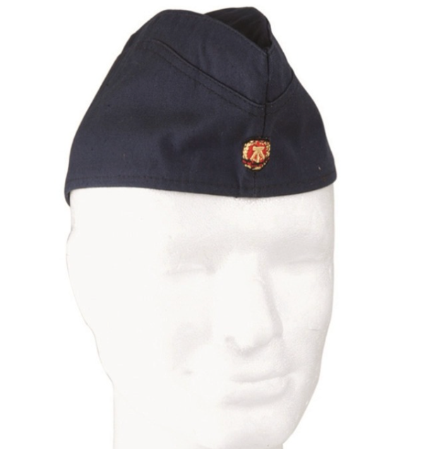 East German Army Navy Overseas Cap Insignia Blend Vintage Military Surplus Used