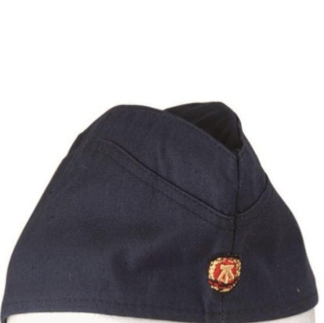East German Army Navy Overseas Cap Insignia Blend Vintage Military Surplus Used