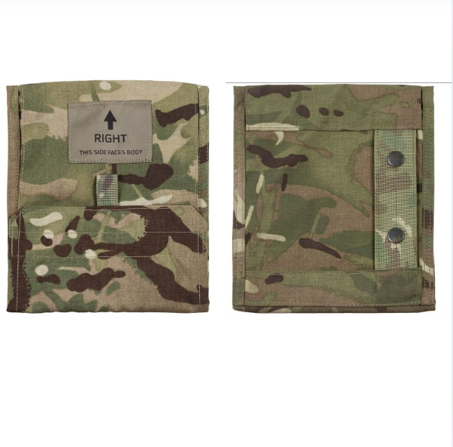 British Army Original Military Side Plate Pocket Virtus Right MTP Camo Used