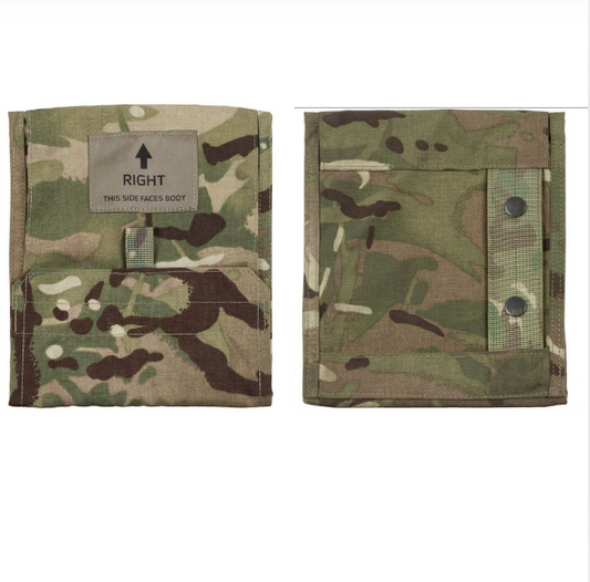 British Army Original Military Side Plate Pocket Virtus Right MTP Camo Used