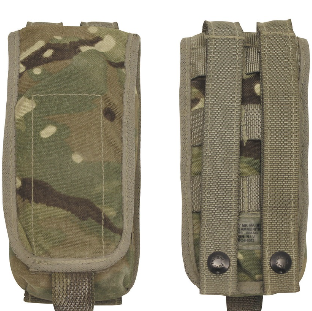 British Original Military Army Ammo Pouch SA 80 Osprey MK IV MTP Camo Used
