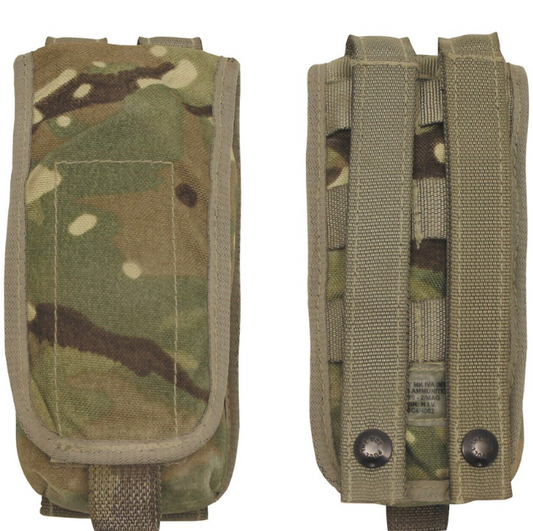 British Original Military Army Ammo Pouch SA 80 Osprey MK IV MTP Camo Used