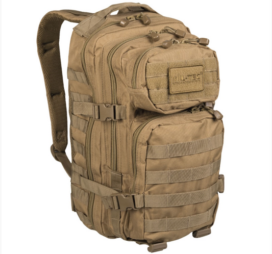 Coyote Tactical Assault Backpack 20L – Compact MOLLE Military Rucksack