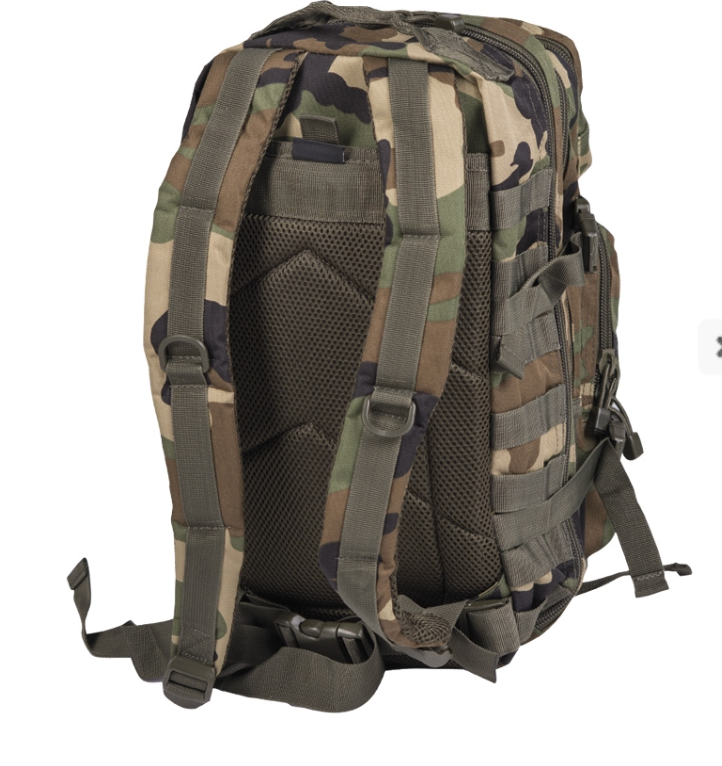 Woodland Tactical Assault Backpack 20L – Compact MOLLE Military Rucksack
