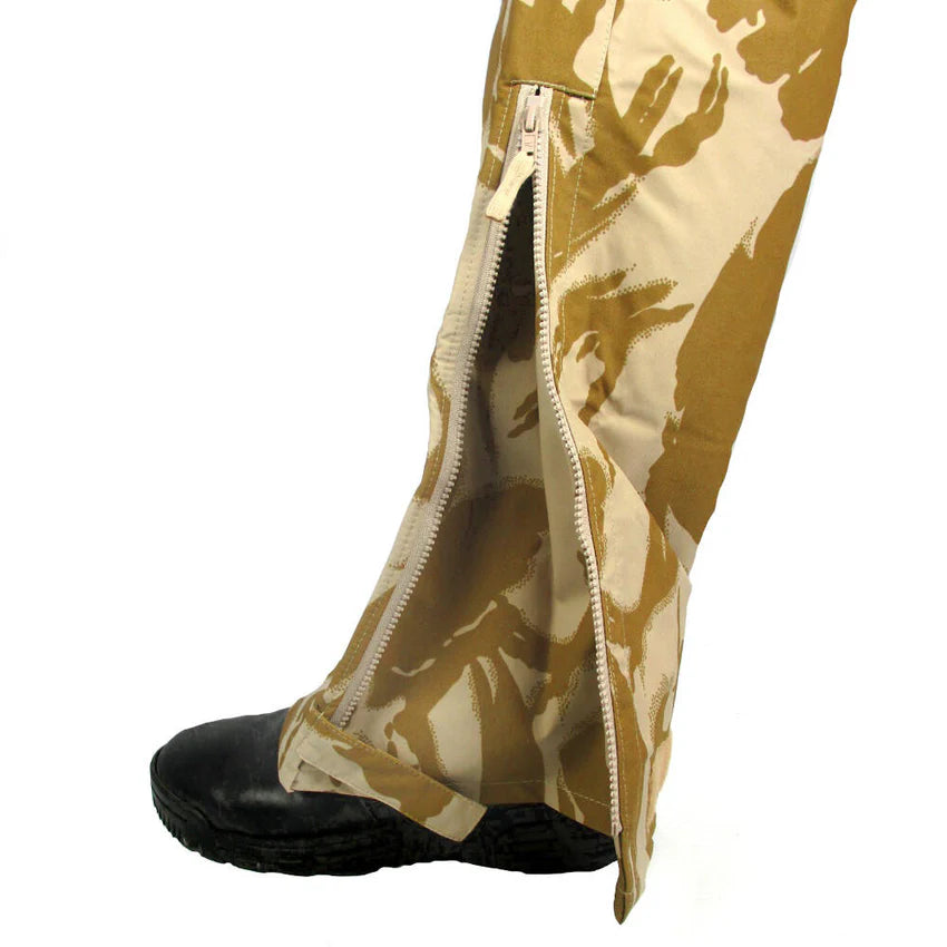 Original British Army Rain Pants DPM Desert Trousers Camo Military Surplus