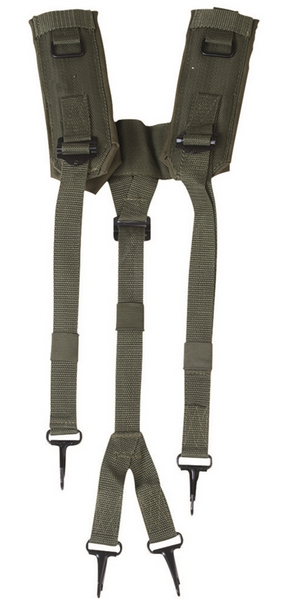 US LC2 Suspenders Vintage Military Surplus - Adjustable, Durable Used