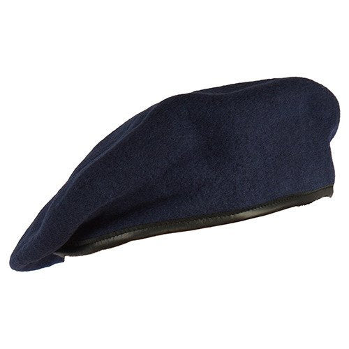 Original Plein Ciel Beret German Army Commando Bundeswehr 100% Merino Wool Blue