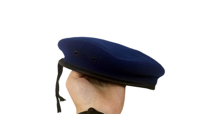 Original Plein Ciel Beret German Army Commando Bundeswehr 100% Merino Wool Blue