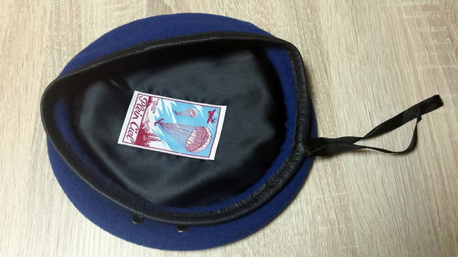 Original Plein Ciel Beret German Army Commando Bundeswehr 100% Merino Wool Blue