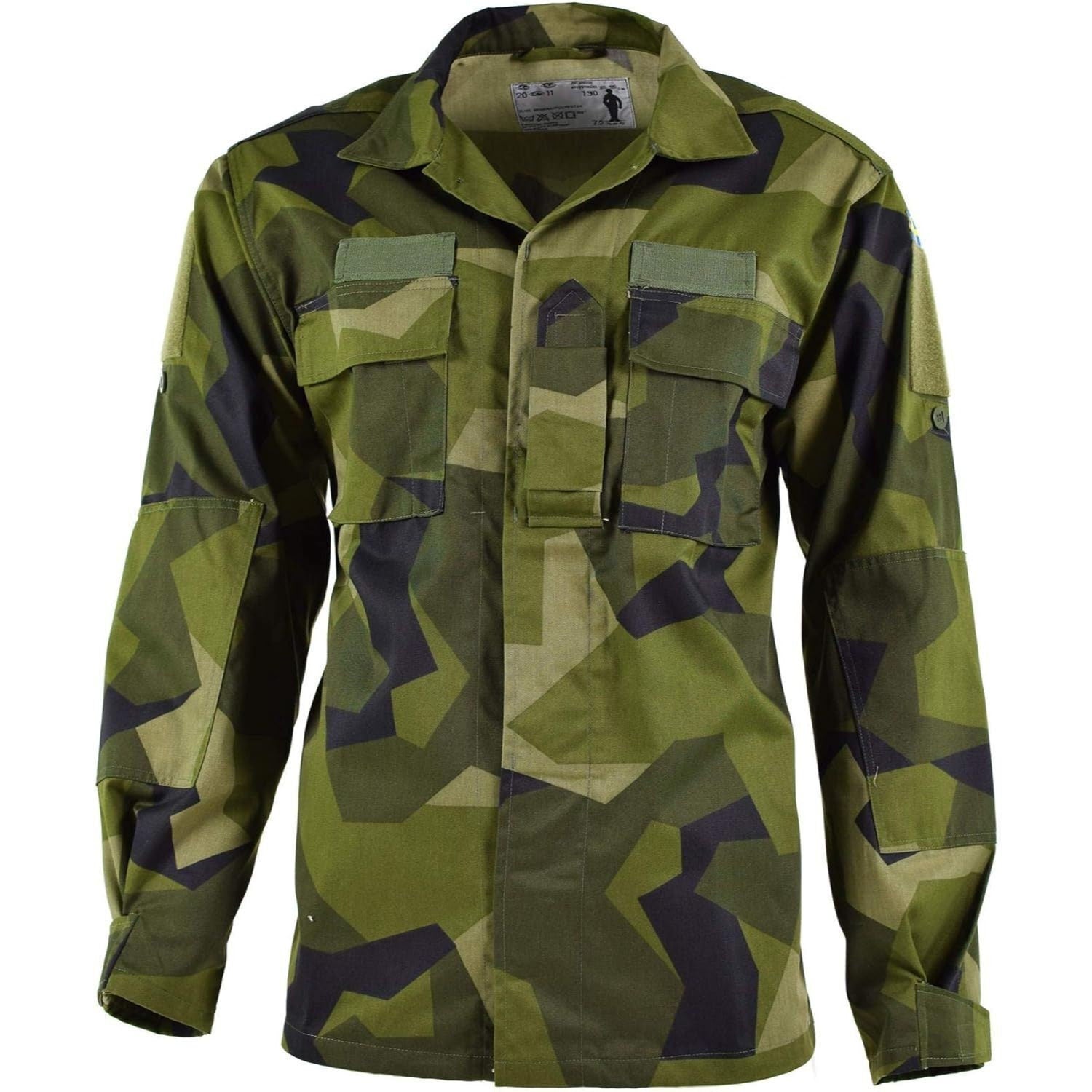 Original Swedish Army M90 Light Jacket Splinter Military Camo Field Combat NEW