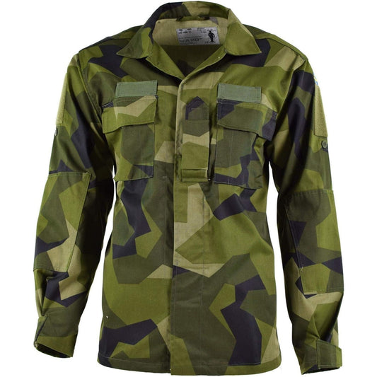 Original Swedish Army M90 Light Jacket Splinter Military Camo Field Combat NEW