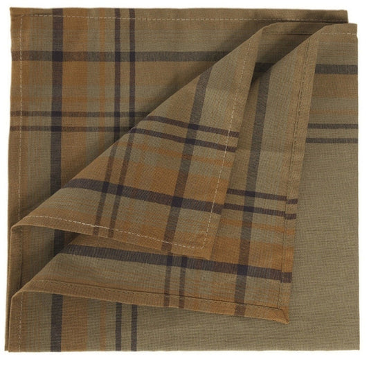 Dutch Army Check Handkerchief – Vintage 100% Cotton Military Surplus 40x40cm