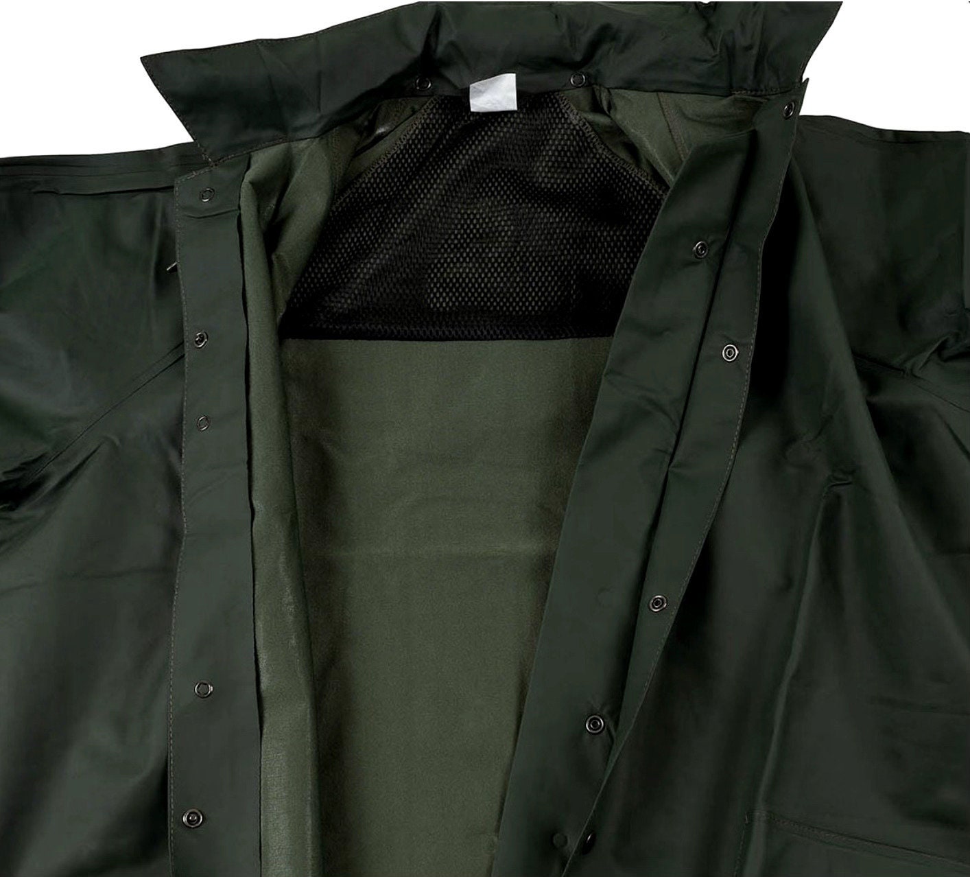 Original Belgian Army Military BE Waterproof Rain Long Jacket OD Green Size M