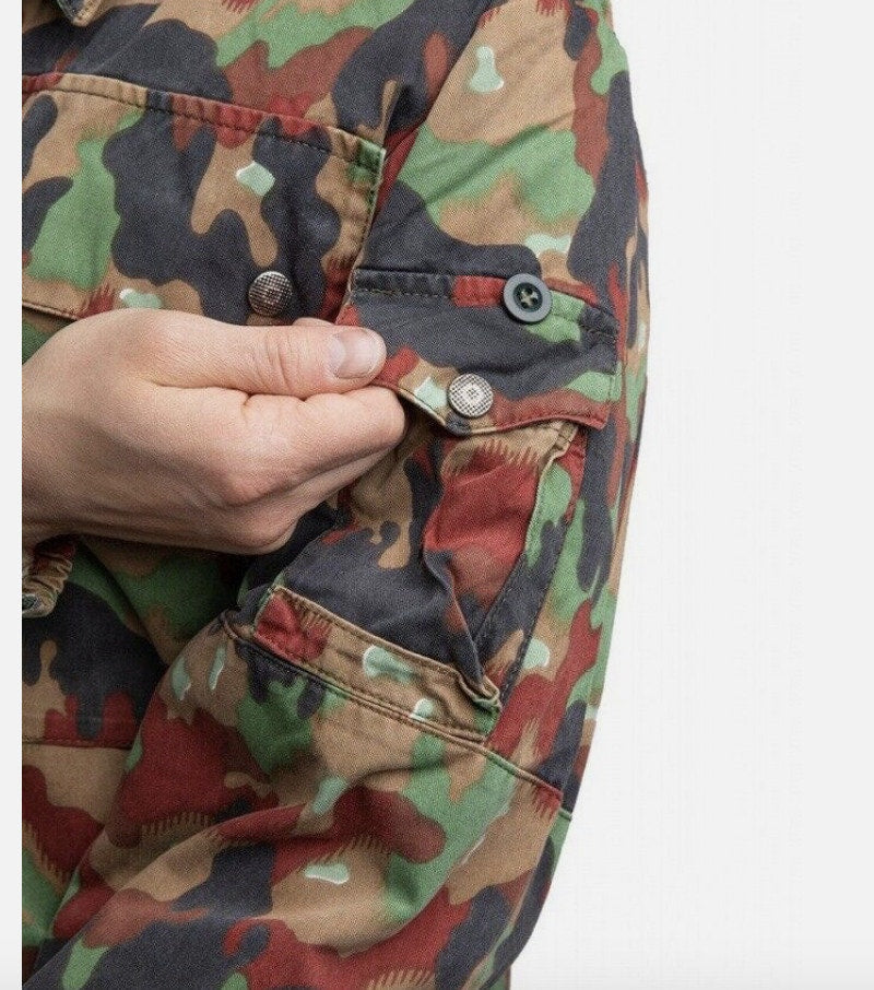 Original Swiss Army Jacket M83 Combat Genuine Alpenflage Camo Military Jacket