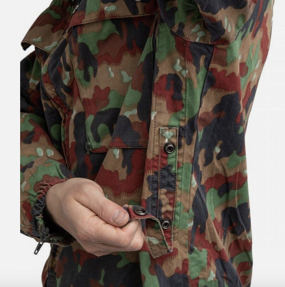 Original Swiss Army Jacket M83 Combat Genuine Alpenflage Camo Military Jacket