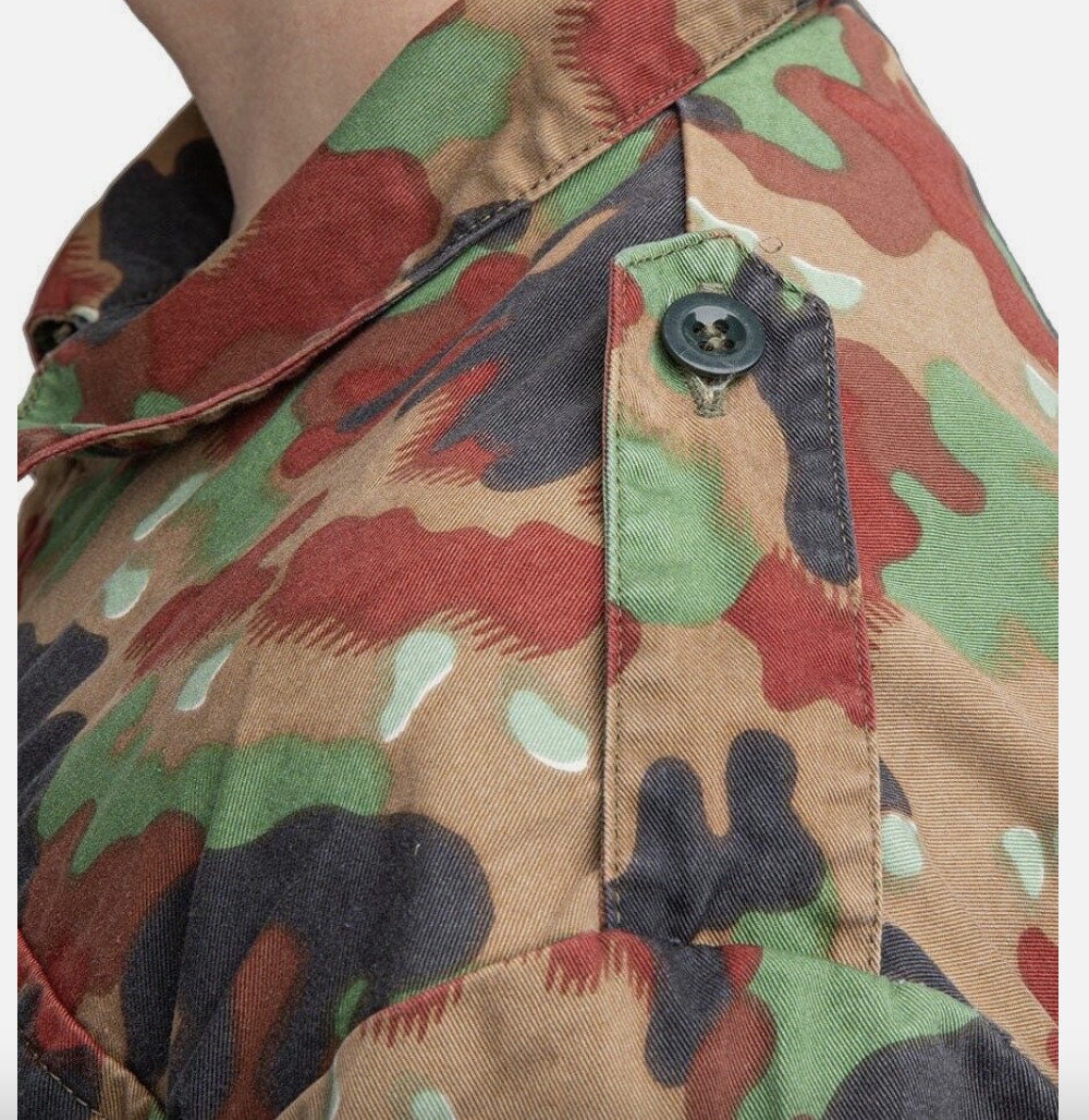 Original Swiss Army Jacket M83 Combat Genuine Alpenflage Camo Military Jacket