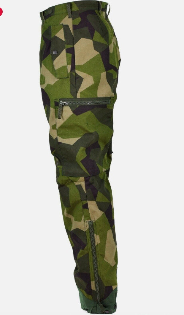 Original Swedish Army Trousers M90 Splinter – Used