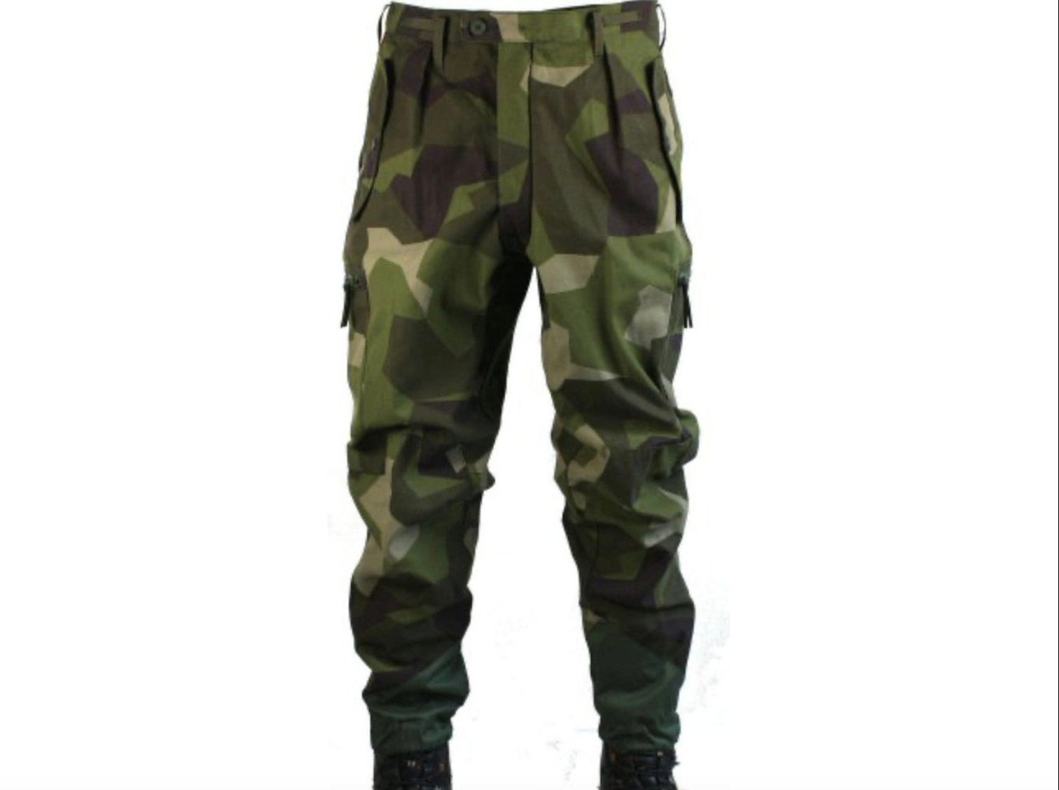 Swedish Army M90 Splinter Camo Pants – Genuine Military BDU Field Trousers