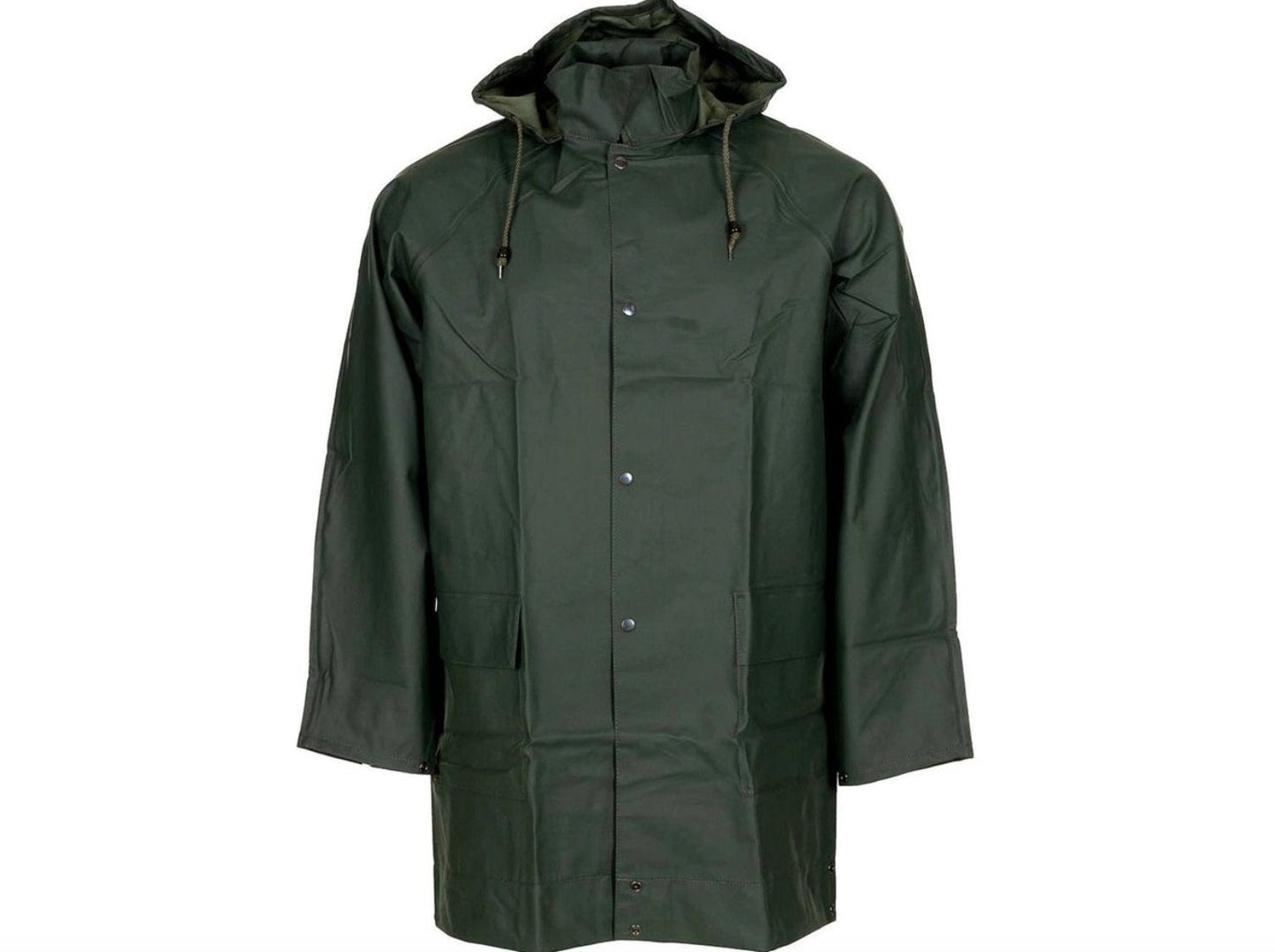 Original Belgian Army Military BE Waterproof Rain Long Jacket OD Green Size M