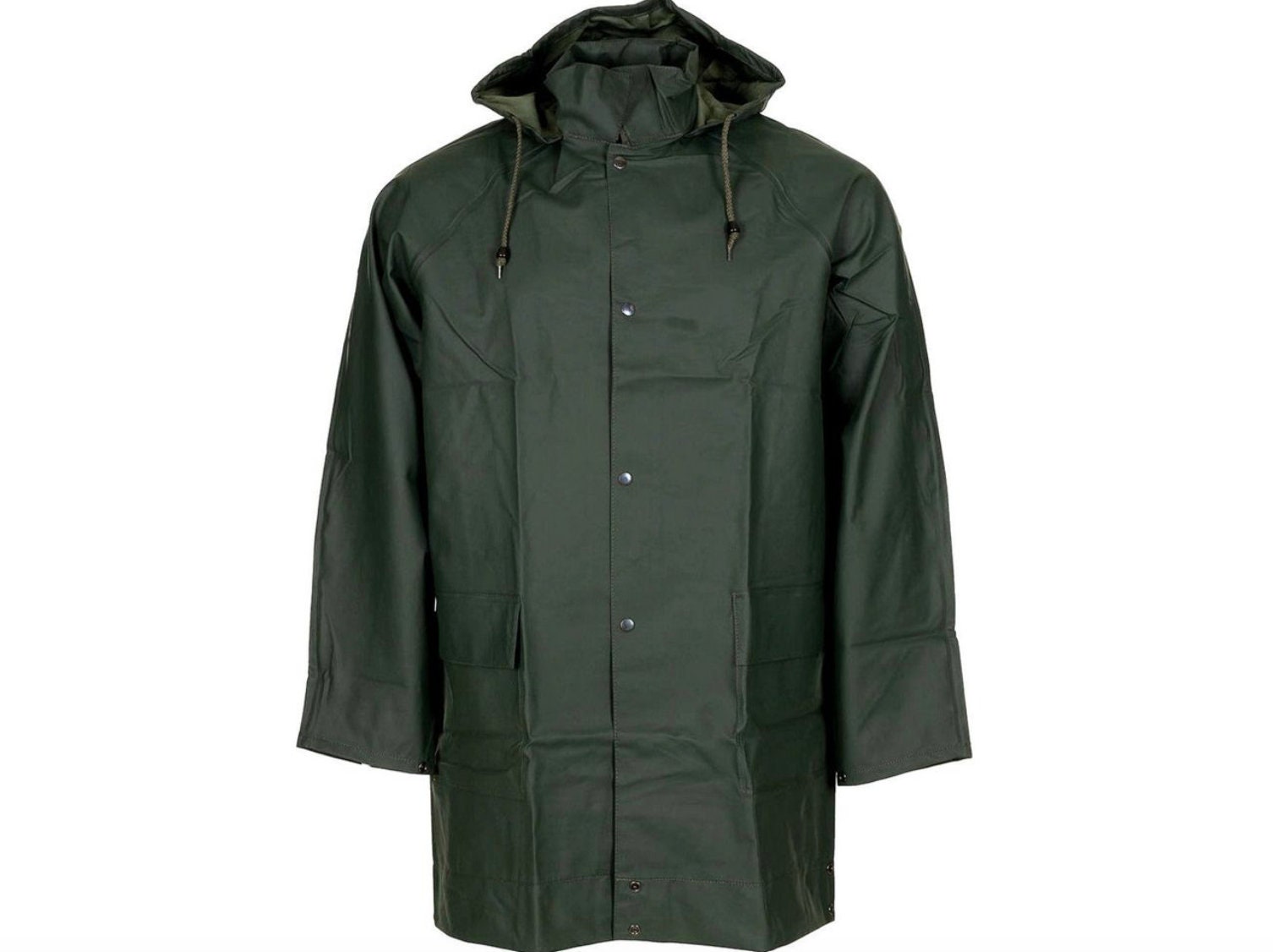 Original Belgian Army Military BE Waterproof Rain Long Jacket OD Green Size M