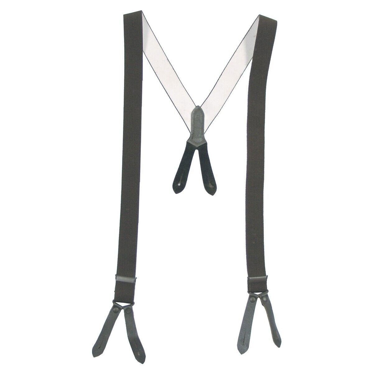 Original German Army BW Bundeswehr Suspenders OD Green Military Surplus Used