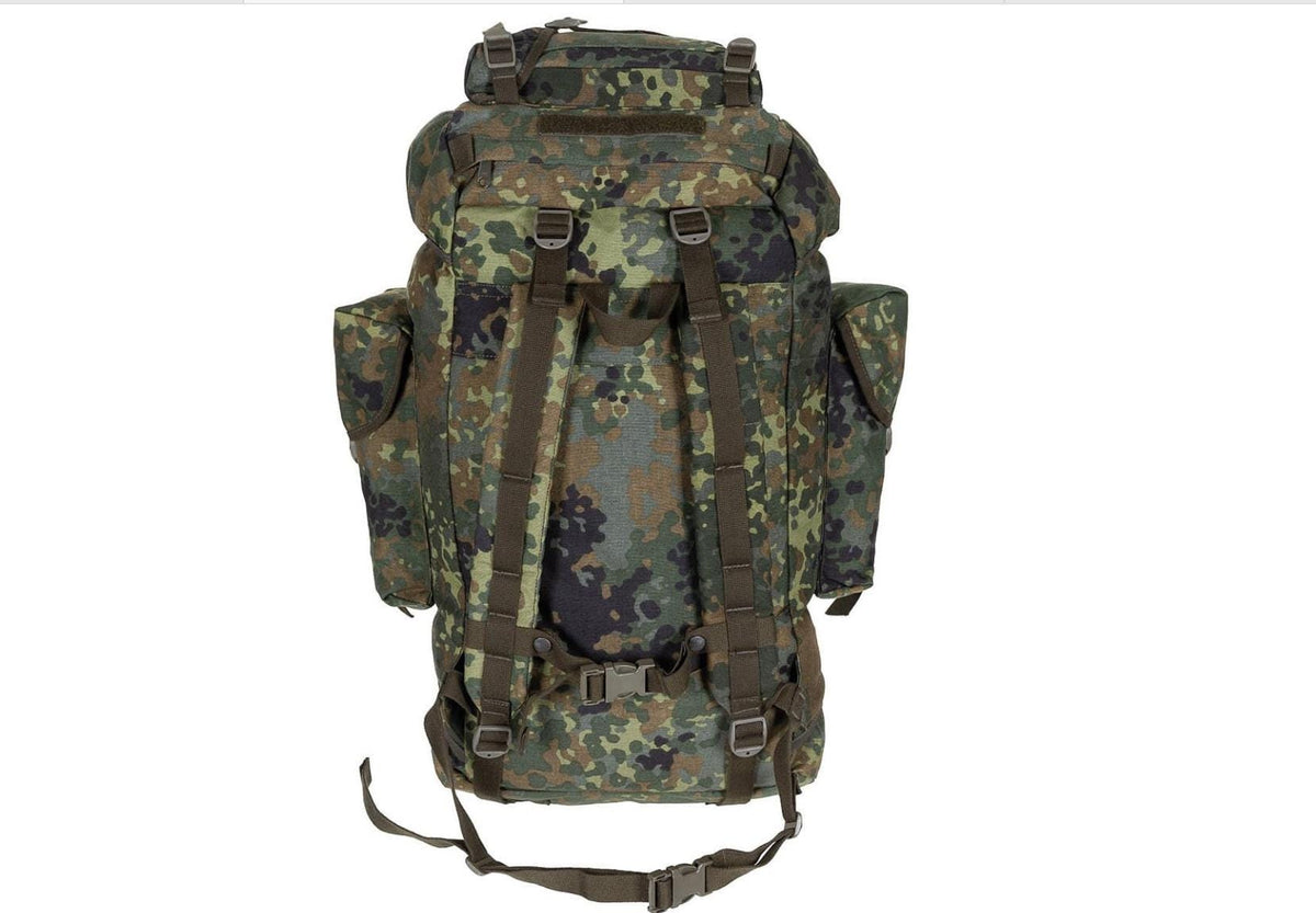 Original German Army Backpack 65L Flecktarn – Used