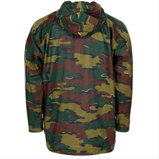 Genuine Belgian Army Rain Jacket Camo 3-Layer Laminate Waterproof Weatherproof Military Surplus